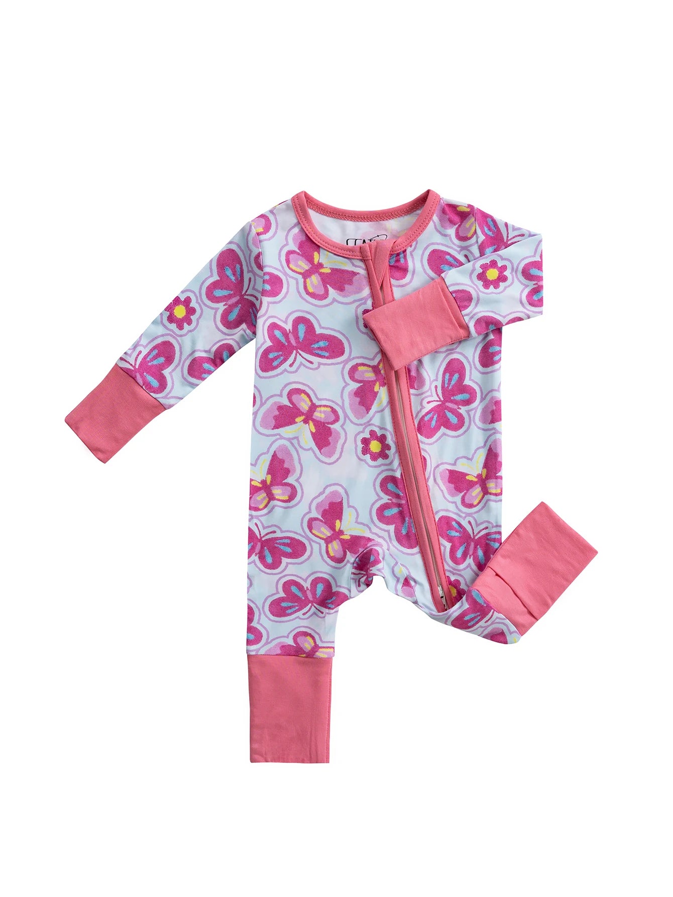 Infant Bamboo Fiber Fabric Onesie Soft and Gentle on Baby's Skin Zipper Design Suitable for All Seasons 0-24 Months