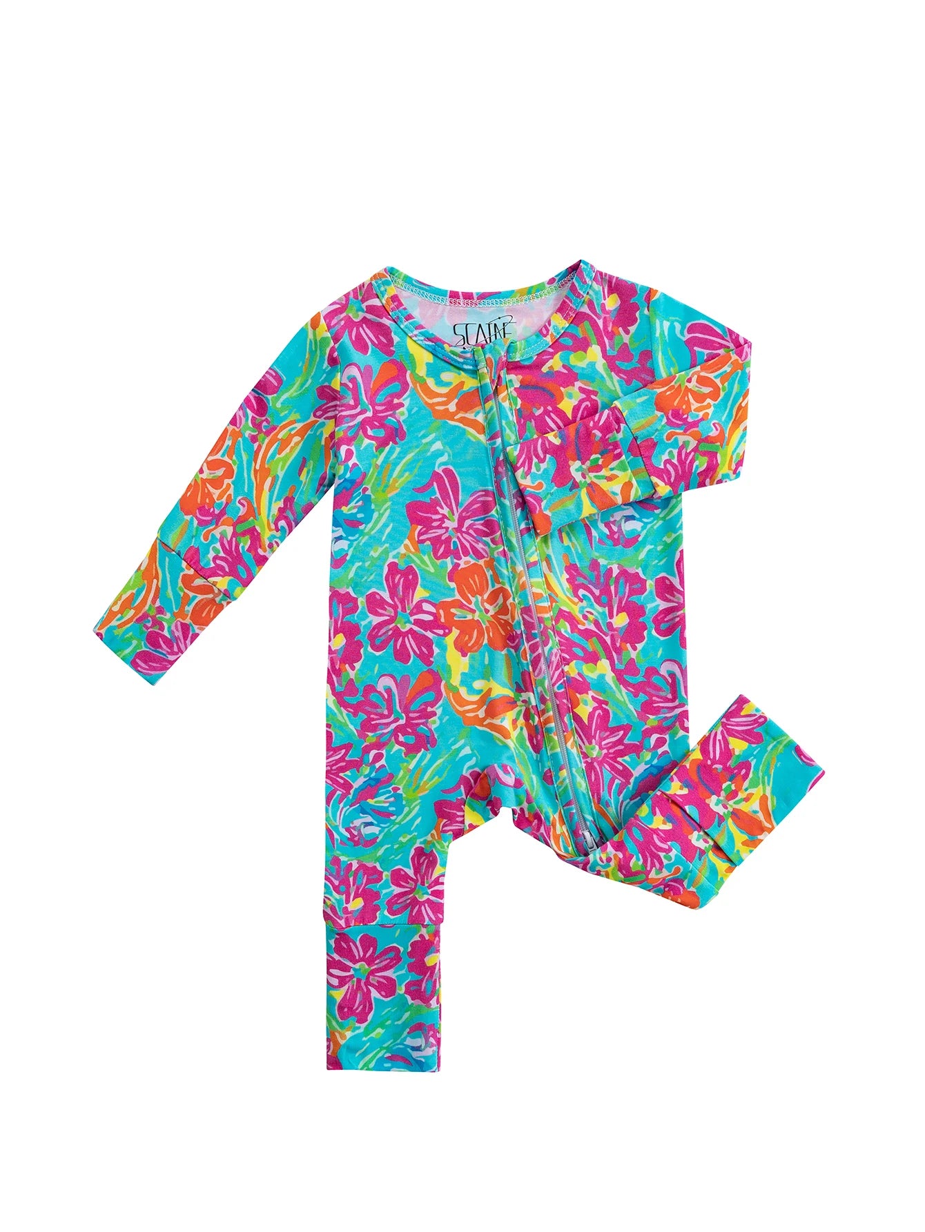 Infant Bamboo Fiber Fabric Onesie Soft and Gentle on Baby's Skin Zipper Design Suitable for All Seasons 0-24 Months
